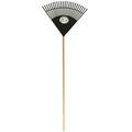 Emsco Group Wide Black Poly Leaf Rake- 22.5 in. 2857